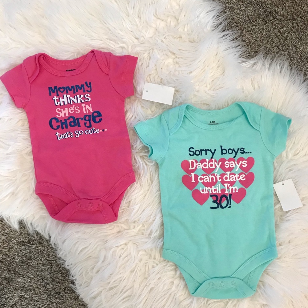 Newborn-3 month onesies, socks, hats